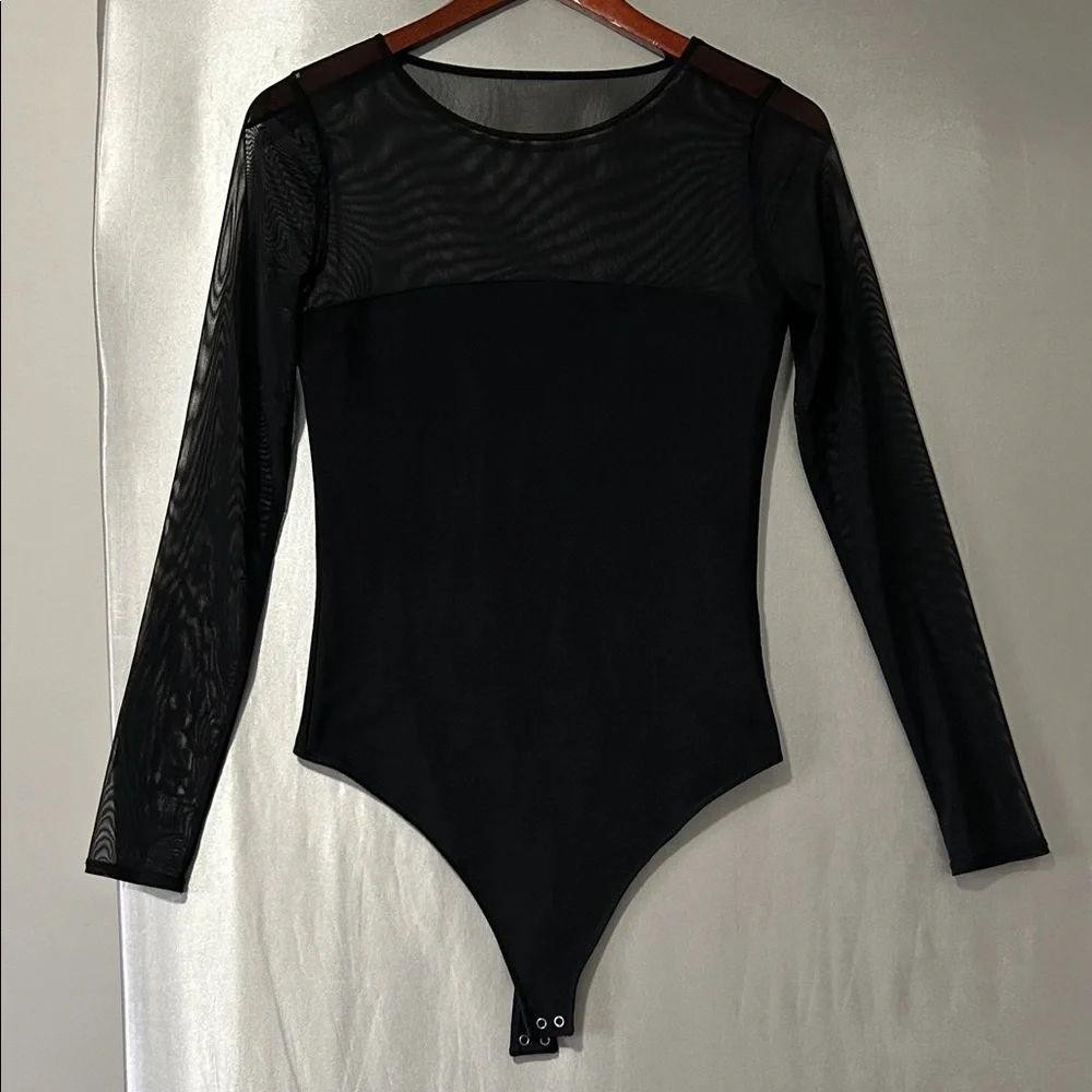 Abercrombie Mesh Long Sleeve Bodysuit - Picture 1 of 3